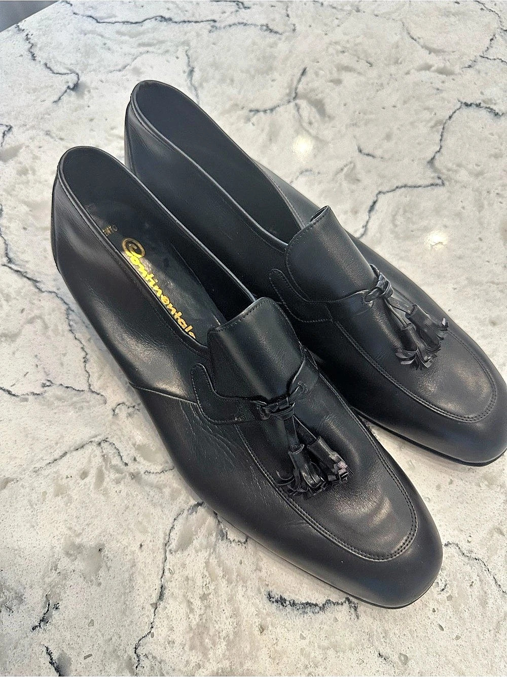 Bally Continental Black Tassel Loafers US 9.5 M